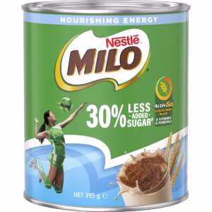 Sữa Milo giảm đường 30% Less Added Sugar Chocolate Drinking Powder Hot or Cold 395g