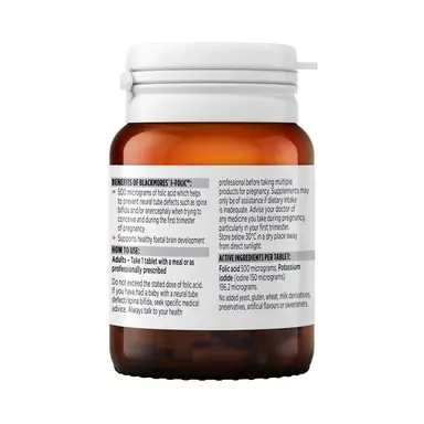 Blackmores Bổ sung i-ốt và axit folic trước và trong khi bầu i-Folic 150 viên - Ảnh 2