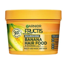 [Free ship] Ủ tóc Garnier chuối Fructis Hair Food Nourishing Banana 3 trong 1 dành cho tóc khô 390ml