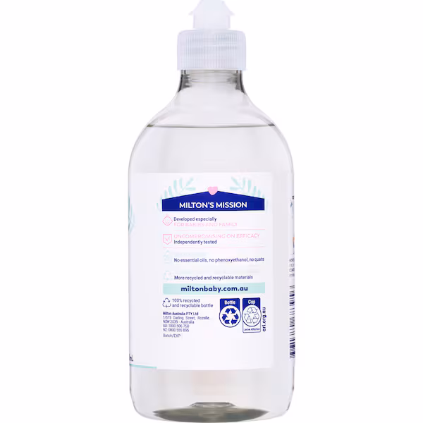 Nước rửa bình sữa Milton 500ml - Ảnh 3