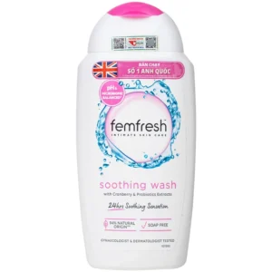 Dung dịch vệ sinh phụ nữ Femfresh Soothing Wash 250mL (màu hồng)