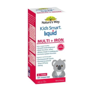 Nature's Way Bổ sung vitamin tổng hợp + sắt cho bé Kids Smart Liquid