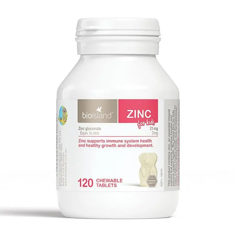 Bio island Viên nhai mềm bổ sung kẽm cho bé ZinC 120 viên