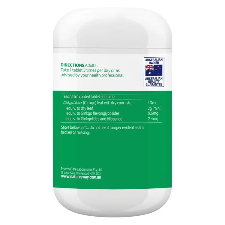 Viên uống bổ sung Nature's Way Ginkgo 2000 hỗ trợ não bộ và trí nhớ, 120 viên - Ảnh 3