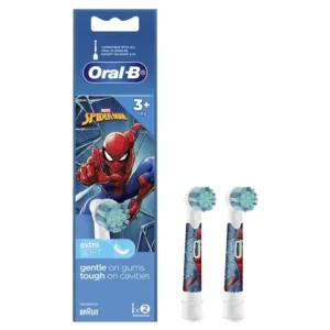Cặp 2 đầu bàn chải điện cho bé Nam Oral B Kids Spiderman Power Refills 2 Pack  260 k