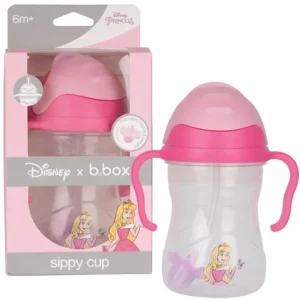 Cốc uống nước có nắp đậy b.box Disney Aurora 240ml
