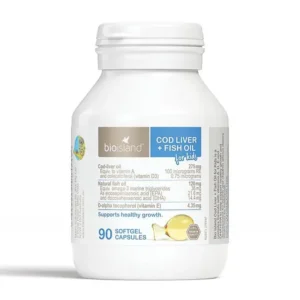 Bio island Dầu gan cá Cod Liver & Fish Oil 90v