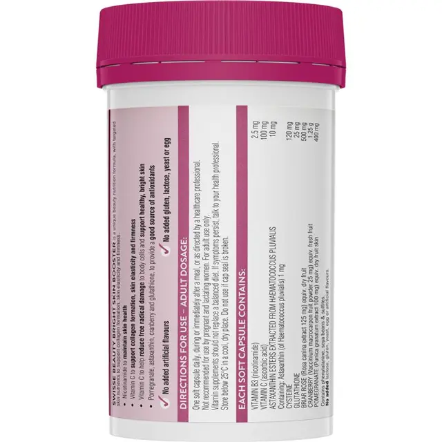 Swisse Viên uống làm sáng da Swisse Bright Skin lọ lớn 120 viên - Ảnh 2