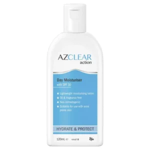 Kem dưỡng ẩm & chống nắng cho da thương tổn Azclear Action Day Moisturiser SPF 30 120ml